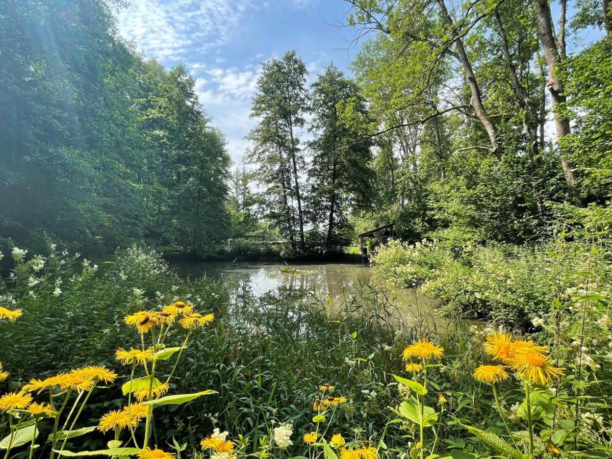 Ferienwohnung Panorama Teichblick Heldritt エクステリア 写真